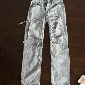 Distressed Light Blue Women's Jeans
